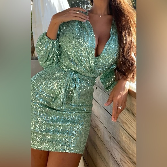 Sequin Mini Dress - Picture 1 of 5